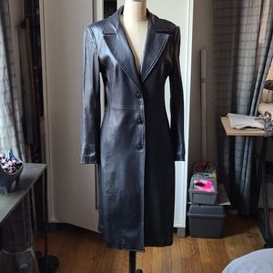 Leather coat